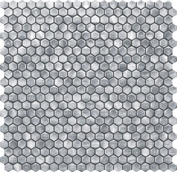 Imagine Mozaic Drops Metal Silver HEX 30x30,2