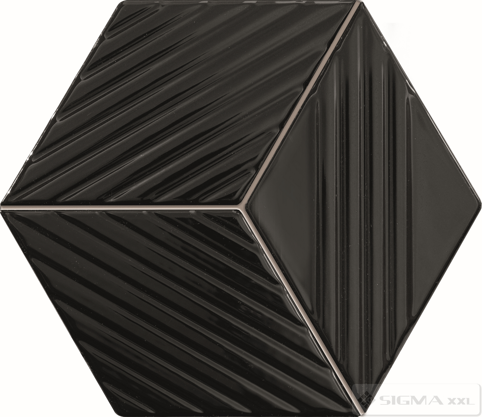 Imagine Mozaic Colour Black Heksagon 22,6x19,8