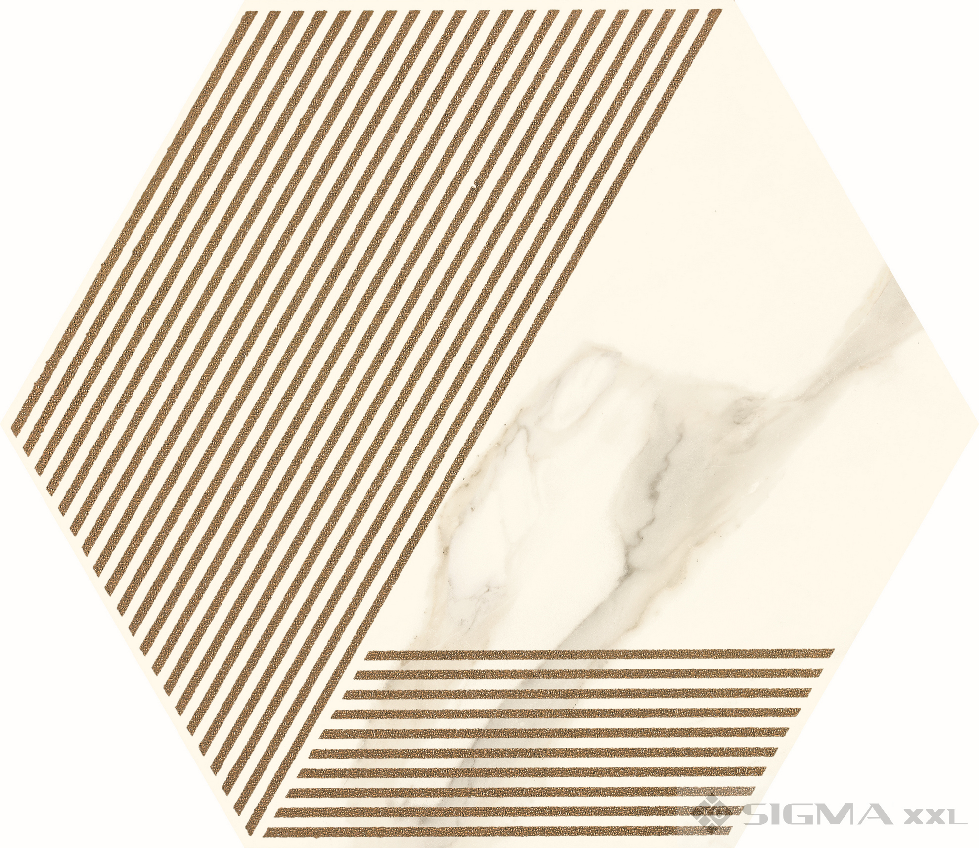 Imagine DECOR Calacatta Hexagon A MAT 17,1x19,8